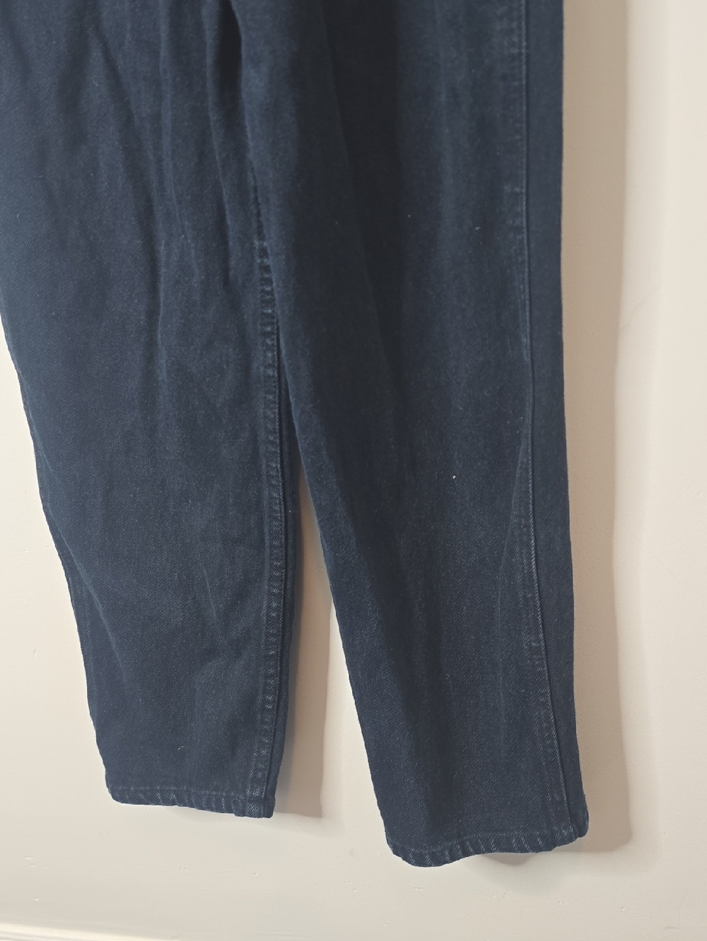 Vintage Women's Dark Blue Denim Overalls - Picture 4 of 9